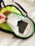 Mini Avocado Design Fluffy Crossbody Bag