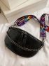 Croc Embossed Zip Front Fanny Pack