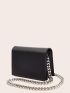 Mini Minimalist Artificial Leather Chain Crossbody Bag