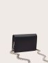 Mini Minimalist Artificial Leather Chain Crossbody Bag