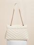 Chevron Graphic Flap Shoulder Bag