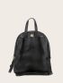 Letter Graphic Zip Front Backpack