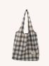 Plaid Pattern Tote Bag