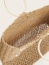 Shell Decor Straw Bag