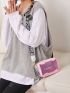 Mini Clear Letter Graphic Crossbody Bag