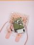 Mini Clear Daisy Floral Pattern Crossbody Bag