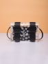 Mini Clear Daisy Floral Pattern Crossbody Bag