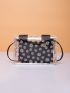 Mini Clear Daisy Floral Pattern Crossbody Bag