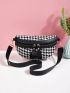 Houndstooth Pattern Fanny Pack