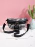 Houndstooth Pattern Fanny Pack