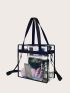 Clear Shoulder Tote Bag