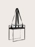 Clear Shoulder Tote Bag