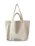 Letter Graphic Shoulder Tote Bag