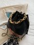 Mini Chain Decor Bucket Bag