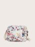 Mini Allover Butterfly Graphic Crossbody Bag