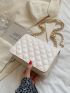 Mini Faux Pearl Decor Chain Shoulder Bag