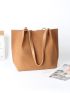Minimalist Tote Bag With Inner Pouch