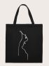Figure Graphic Shopper Bag
