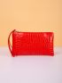 Croc Embossed Clutch Bag