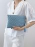 Quilted Clutch Bag With Wristlet