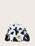 Mini Cow Pattern Crossbody Bag