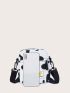 Mini Cow Pattern Crossbody Bag