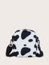 Mini Cow Pattern Crossbody Bag