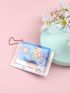 Clear Snap Button Card Holder