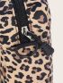 Mini Leopard Graphic Crossbody Bag