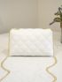 Mini Quilted Chain Crossbody Bag