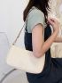 Croc Embossed Shoulder Bag