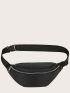 Minimalist Double Zipper Waist Bag