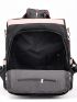 Colorblock Zipper Front Backpack