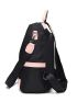 Colorblock Zipper Front Backpack