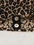 Leopard Print Large Capacity Shoulder Tote Bag