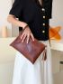 Minimalist Tassel Decor Clutch Bag