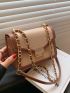 Mini Braided Embossed Flap Crossbody Bag