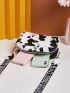 Mini Cow Pattern Crossbody Bag