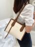 Contrast Binding Shoulder Bag