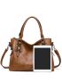 Buckle Detail Shoulder Tote Bag