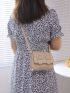 Mini Cartoon Embossed Flap Crossbody Bag