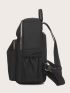 Litchi Embossed Zip Backpack