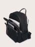 Litchi Embossed Zip Backpack