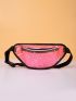 Star Graphic Colorblock Fanny Pack