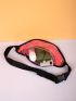 Star Graphic Colorblock Fanny Pack