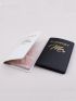 2Pcs Letter Graphic Passport Case