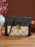 Mini Quilted Push Lock Crossbody Bag