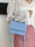 Mini Solid Quilted Satchel Bag