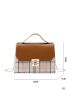 Mini Tartan Flap Chain Satchel Bag