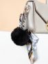 Pom Pom Design Scarf Decor Bag Charm